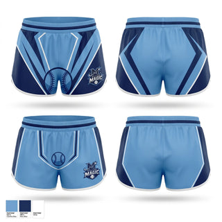 Womens Shorts, Michiana Magic, Baseball, Teamtime, Team time, sublimation, custom sports apparel, team uniforms, spirit wear, spiritwear, sports uniforms, custom shirts, team store, custom team store, fundraiser sports, apparel fundraiser