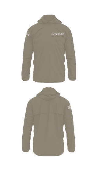 Windbreaker, Renegades, Army, Teamtime, Team time, sublimation, custom sports apparel, team uniforms, spirit wear, spiritwear, sports uniforms, custom shirts, team store, custom team store, fundraiser sports, apparel fundraiser