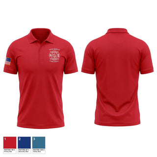 Short Sleeve Performance Polo, New Berlin-Island Grove Fire Department, Fire Department, Teamtime, Team time, sublimation, custom sports apparel, team uniforms, spirit wear, spiritwear, sports uniforms, custom shirts, team store, custom team store, fundraiser sports, apparel fundraiser