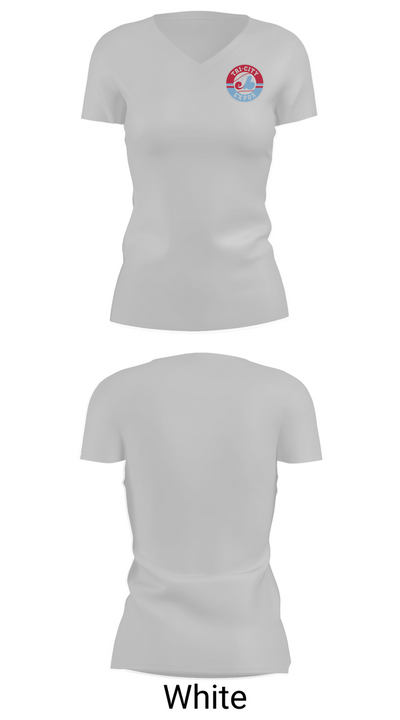 Tri-City Expos 35265208 Women's Short Sleeve V-neck Shirt - 19