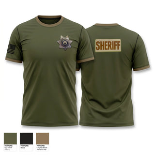 Old School Cotton Feel Shirt, Knox County Sheriff ME, Police, Teamtime, Team time, sublimation, custom sports apparel, team uniforms, spirit wear, spiritwear, sports uniforms, custom shirts, team store, custom team store, fundraiser sports, apparel fundraiser