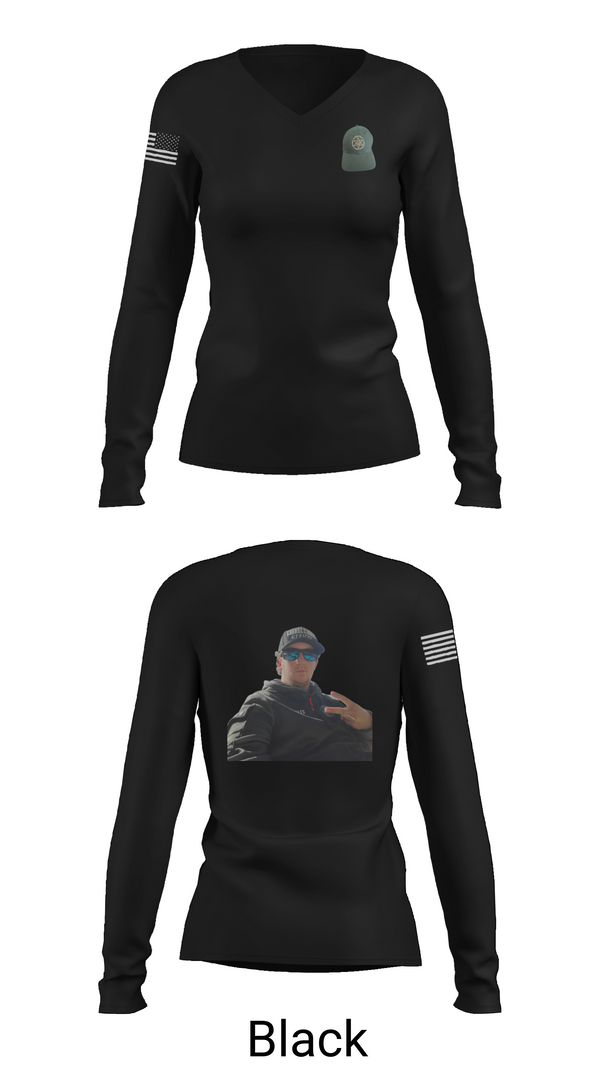 Womens Long Sleeve Vneck Shirt, Washington county regional correctional facility, , Teamtime, Team time, sublimation, custom sports apparel, team uniforms, spirit wear, spiritwear, sports uniforms, custom shirts, team store, custom team store, fundraiser sports, apparel fundraiser