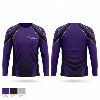 Long Sleeve Performance Shirt, Panthers, Cheer, Teamtime, Team time, sublimation, custom sports apparel, team uniforms, spirit wear, spiritwear, sports uniforms, custom shirts, team store, custom team store, fundraiser sports, apparel fundraiser