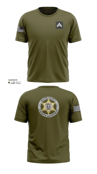 Old School Cotton Feel Shirt, Wayne County Sheriff’s Department, Police, Teamtime, Team time, sublimation, custom sports apparel, team uniforms, spirit wear, spiritwear, sports uniforms, custom shirts, team store, custom team store, fundraiser sports, apparel fundraiser