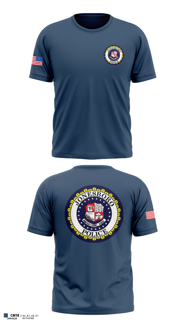 Old School Cotton Feel Shirt, Jonesboro Police Department, Police, Teamtime, Team time, sublimation, custom sports apparel, team uniforms, spirit wear, spiritwear, sports uniforms, custom shirts, team store, custom team store, fundraiser sports, apparel fundraiser