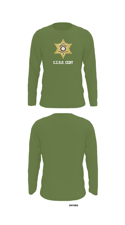 C.C.S.O. CERT 25474985 Long Sleeve Performance Shirt 50