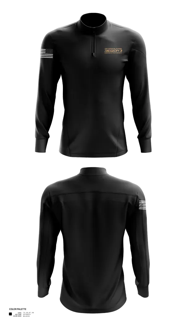 Quarter Zip Jacket, 171st Emergency Management Flight, , Teamtime, Team time, sublimation, custom sports apparel, team uniforms, spirit wear, spiritwear, sports uniforms, custom shirts, team store, custom team store, fundraiser sports, apparel fundraiser