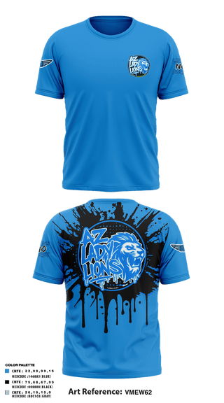 Short Sleeve Performance Shirt, AZ Lady Lions, Spirit Store, Teamtime, Team time, sublimation, custom sports apparel, team uniforms, spirit wear, spiritwear, sports uniforms, custom shirts, team store, custom team store, fundraiser sports, apparel fundraiser