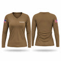 Thunderbirds Women's Long Sleeve V-neck Shirt - 1