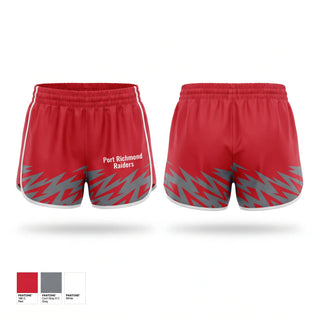 Womens Shorts, Port Richmond Raiders, Men's Soccer, Teamtime, Team time, sublimation, custom sports apparel, team uniforms, spirit wear, spiritwear, sports uniforms, custom shirts, team store, custom team store, fundraiser sports, apparel fundraiser