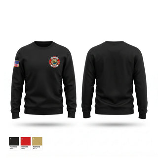Crew Neck Sweatshirt, New Llano Fire Department, Fire Department, Teamtime, Team time, sublimation, custom sports apparel, team uniforms, spirit wear, spiritwear, sports uniforms, custom shirts, team store, custom team store, fundraiser sports, apparel fundraiser