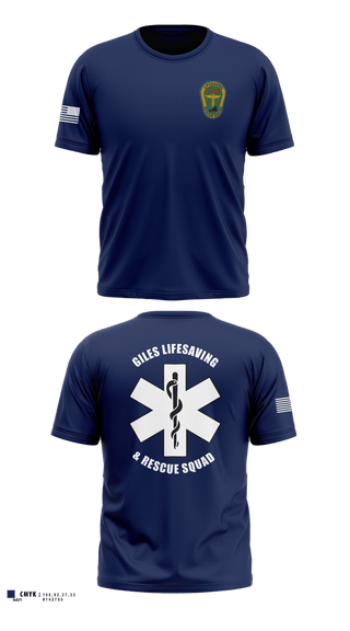 Short Sleeve Performance Shirt, Giles Lifesaving & Rescue Squad, EMS/EMT, Teamtime, Team time, sublimation, custom sports apparel, team uniforms, spirit wear, spiritwear, sports uniforms, custom shirts, team store, custom team store, fundraiser sports, apparel fundraiser
