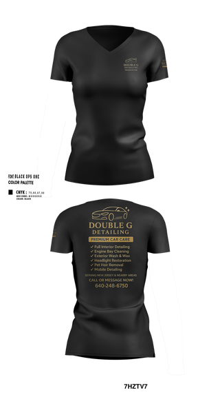 Womens Short Sleeve Vneck Shirt, Double G detail, , Teamtime, Team time, sublimation, custom sports apparel, team uniforms, spirit wear, spiritwear, sports uniforms, custom shirts, team store, custom team store, fundraiser sports, apparel fundraiser
