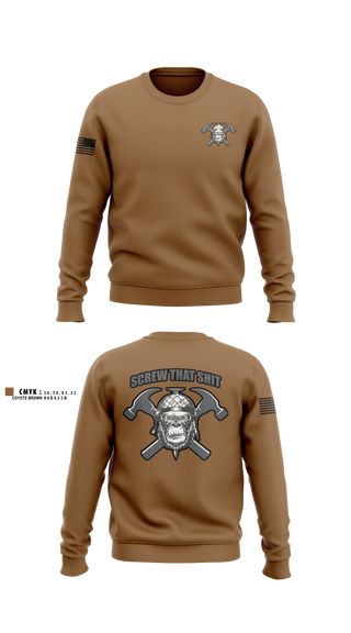 Crew Neck Sweatshirt, HEAVY HITTERS, Army, Teamtime, Team time, sublimation, custom sports apparel, team uniforms, spirit wear, spiritwear, sports uniforms, custom shirts, team store, custom team store, fundraiser sports, apparel fundraiser