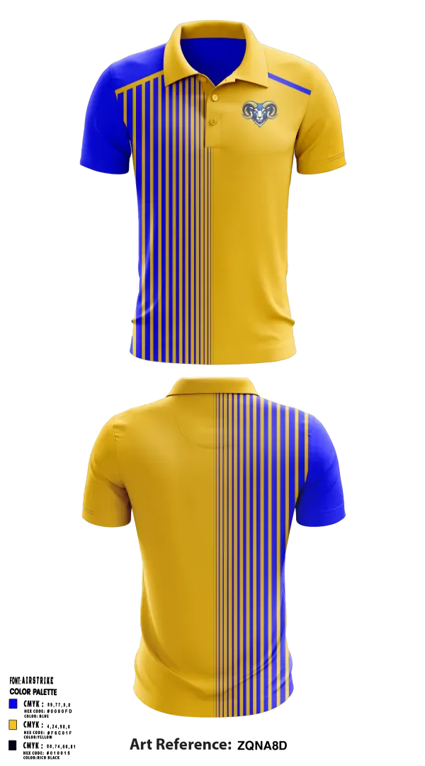 Short Sleeve Performance Polo, Memphis Rams, , Teamtime, Team time, sublimation, custom sports apparel, team uniforms, spirit wear, spiritwear, sports uniforms, custom shirts, team store, custom team store, fundraiser sports, apparel fundraiser