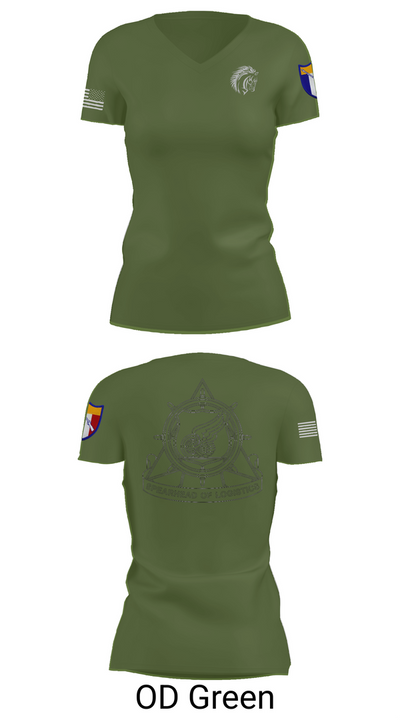 2112th Transportation Company 98320916 Women's Short Sleeve V-neck Shirt - 46