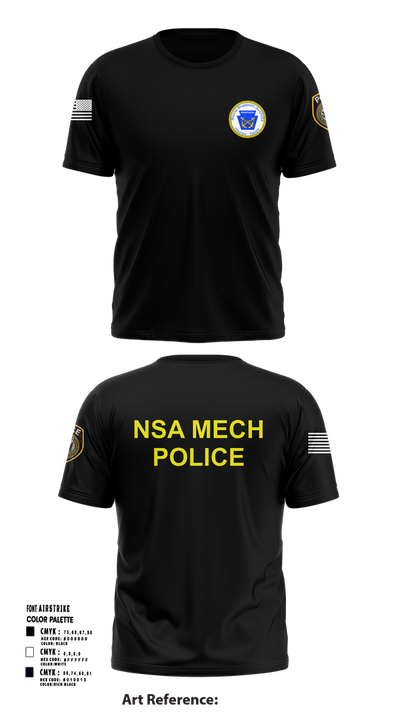 NSA Mechanicsburg 84971329 Short Sleeve Performance Shirt - 101