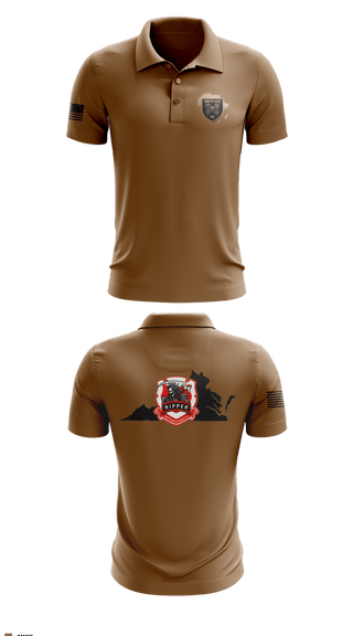 Short Sleeve Performance Polo, 180th ESC, Army, Teamtime, Team time, sublimation, custom sports apparel, team uniforms, spirit wear, spiritwear, sports uniforms, custom shirts, team store, custom team store, fundraiser sports, apparel fundraiser