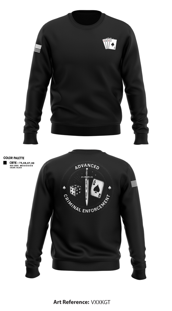 Crew Neck Sweatshirt, ACE, Police, Teamtime, Team time, sublimation, custom sports apparel, team uniforms, spirit wear, spiritwear, sports uniforms, custom shirts, team store, custom team store, fundraiser sports, apparel fundraiser