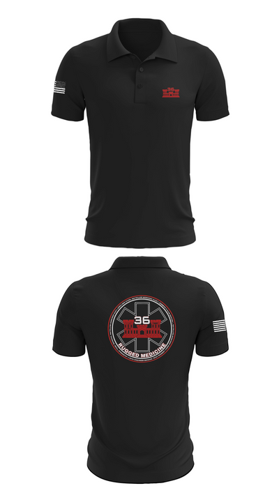 36 Engineer Brigade 21173189 Short Sleeve Performance Polo - 27