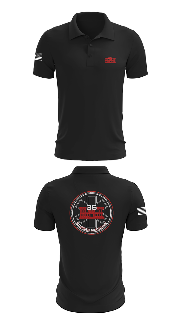 Short Sleeve Performance Polo, 36 Engineer Brigade, Army, Teamtime, Team time, sublimation, custom sports apparel, team uniforms, spirit wear, spiritwear, sports uniforms, custom shirts, team store, custom team store, fundraiser sports, apparel fundraiser