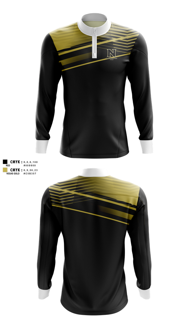 Quarter Zip Jacket, Northeastern Junior College Golf Team, Golf, Teamtime, Team time, sublimation, custom sports apparel, team uniforms, spirit wear, spiritwear, sports uniforms, custom shirts, team store, custom team store, fundraiser sports, apparel fundraiser
