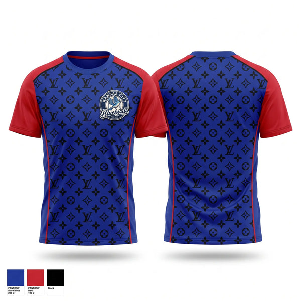 Football Jersey, Kansas City Bluebirds, Baseball, Teamtime, Team time, sublimation, custom sports apparel, team uniforms, spirit wear, spiritwear, sports uniforms, custom shirts, team store, custom team store, fundraiser sports, apparel fundraiser