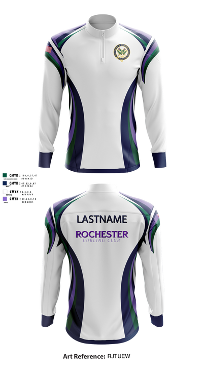 Rochester Curling Club Quarter Zip Jacket - 101