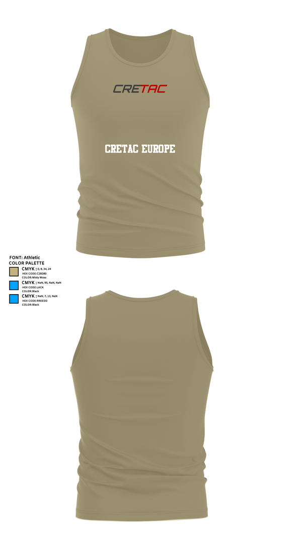 Tank Top, CRETAC Europe, , Teamtime, Team time, sublimation, custom sports apparel, team uniforms, spirit wear, spiritwear, sports uniforms, custom shirts, team store, custom team store, fundraiser sports, apparel fundraiser