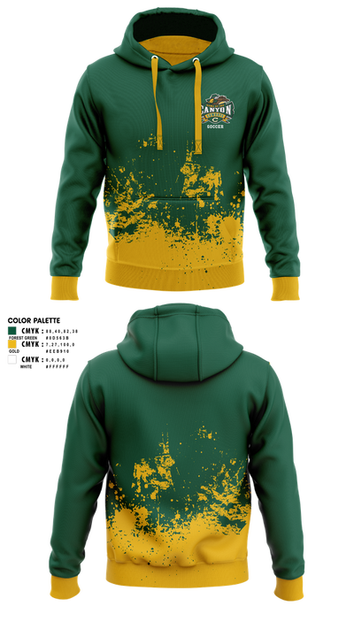 Canyon High School Girls Soccer 73964009 Hoodie - 1