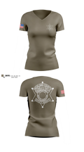 RCSD Women's Short Sleeve V-neck Shirt - 4