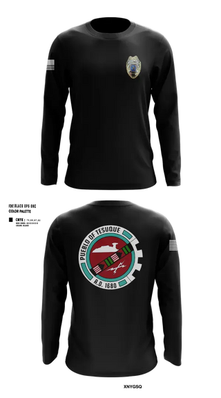 Long Sleeve Performance Shirt, Tesuque Police, Police, Teamtime, Team time, sublimation, custom sports apparel, team uniforms, spirit wear, spiritwear, sports uniforms, custom shirts, team store, custom team store, fundraiser sports, apparel fundraiser