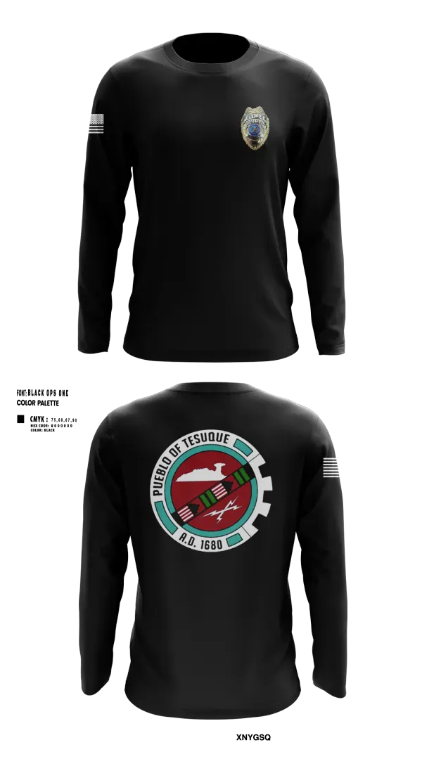Long Sleeve Performance Shirt, Tesuque Police, Police, Teamtime, Team time, sublimation, custom sports apparel, team uniforms, spirit wear, spiritwear, sports uniforms, custom shirts, team store, custom team store, fundraiser sports, apparel fundraiser