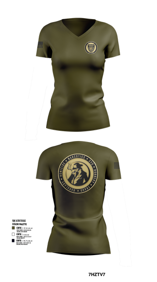 Womens Short Sleeve Vneck Shirt, Baker County Detective Division, Police, Teamtime, Team time, sublimation, custom sports apparel, team uniforms, spirit wear, spiritwear, sports uniforms, custom shirts, team store, custom team store, fundraiser sports, apparel fundraiser