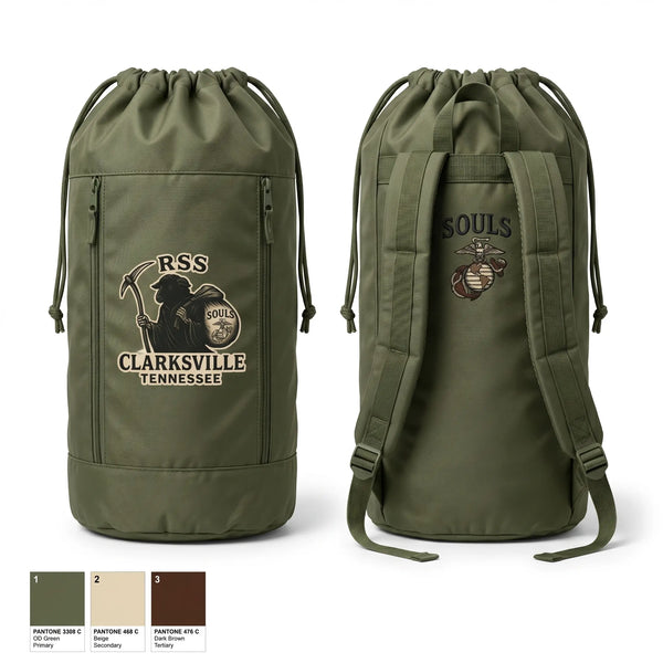 Gear Bag, RSS CLARKSVILLE, Marines, Teamtime, Team time, sublimation, custom sports apparel, team uniforms, spirit wear, spiritwear, sports uniforms, custom shirts, team store, custom team store, fundraiser sports, apparel fundraiser
