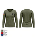 CPO 24463274 Women's Long Sleeve V-neck Shirt - 1