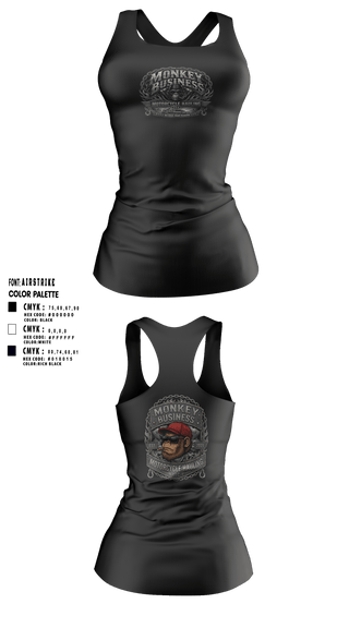 Tank Top, Monkey Business Motorcycle Hauling, , Teamtime, Team time, sublimation, custom sports apparel, team uniforms, spirit wear, spiritwear, sports uniforms, custom shirts, team store, custom team store, fundraiser sports, apparel fundraiser