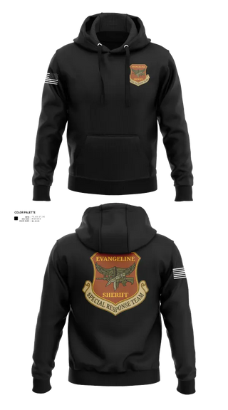 Hoodie, Evangeline Parish Sheriffs Office S.R.T, Police, Teamtime, Team time, sublimation, custom sports apparel, team uniforms, spirit wear, spiritwear, sports uniforms, custom shirts, team store, custom team store, fundraiser sports, apparel fundraiser