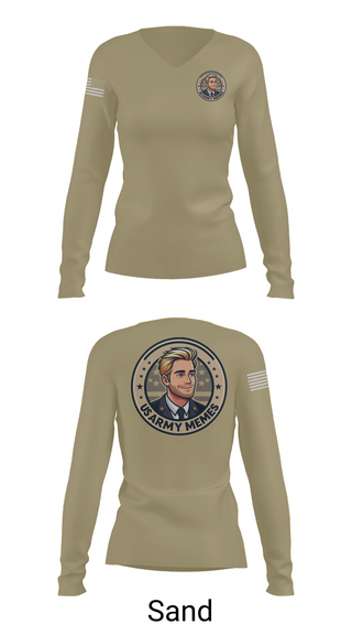 Womens Long Sleeve Vneck Shirt, U.S Army memes, , Teamtime, Team time, sublimation, custom sports apparel, team uniforms, spirit wear, spiritwear, sports uniforms, custom shirts, team store, custom team store, fundraiser sports, apparel fundraiser