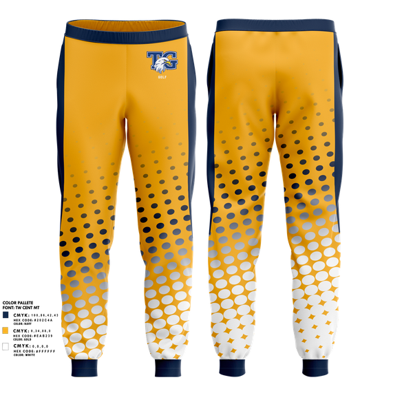 Joggers, Totino-Grace Golf, Golf, Teamtime, Team time, sublimation, custom sports apparel, team uniforms, spirit wear, spiritwear, sports uniforms, custom shirts, team store, custom team store, fundraiser sports, apparel fundraiser