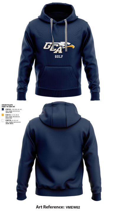 Grace Christian Academy Golf 14796867 Hoodie - 1