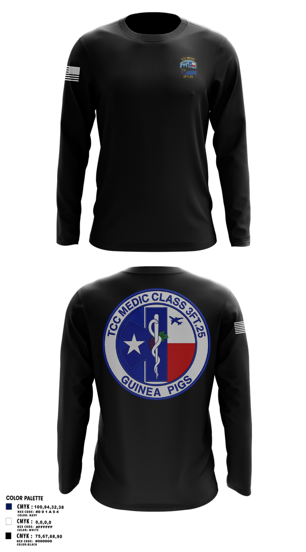 Long Sleeve Performance Shirt, TCC Paramedic Class 3FT.25, , Teamtime, Team time, sublimation, custom sports apparel, team uniforms, spirit wear, spiritwear, sports uniforms, custom shirts, team store, custom team store, fundraiser sports, apparel fundraiser