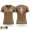 450th EN CO 83257262 Women's Short Sleeve V-neck Shirt - 1