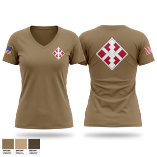 Womens Short Sleeve Vneck Shirt, 450th EN CO, Army, Teamtime, Team time, sublimation, custom sports apparel, team uniforms, spirit wear, spiritwear, sports uniforms, custom shirts, team store, custom team store, fundraiser sports, apparel fundraiser