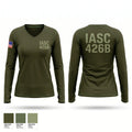 IASC 4-26B Women's Long Sleeve V-neck Shirt - 1