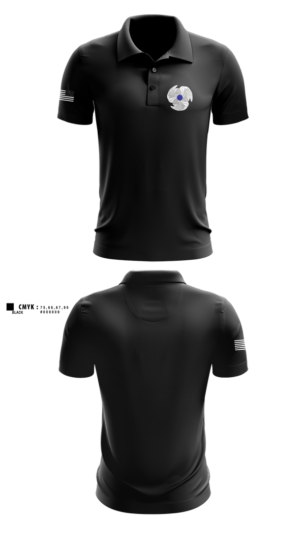 Short Sleeve Performance Polo, C CO 1-222 AVN REGT, Army, Teamtime, Team time, sublimation, custom sports apparel, team uniforms, spirit wear, spiritwear, sports uniforms, custom shirts, team store, custom team store, fundraiser sports, apparel fundraiser