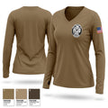 OMAHA NATION POLICE Women's Long Sleeve V-neck Shirt - 1