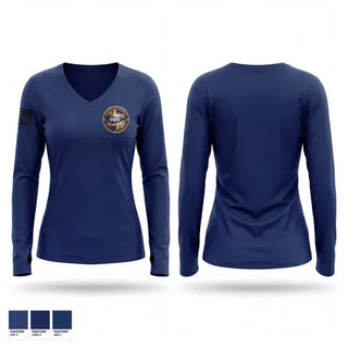 Womens Long Sleeve Vneck Shirt, SWD A-Shift, Police, Teamtime, Team time, sublimation, custom sports apparel, team uniforms, spirit wear, spiritwear, sports uniforms, custom shirts, team store, custom team store, fundraiser sports, apparel fundraiser