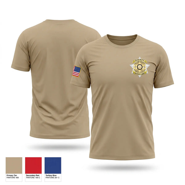 Old School Cotton Feel Shirt, FULTON COUNTY SHERIFF, Police, Teamtime, Team time, sublimation, custom sports apparel, team uniforms, spirit wear, spiritwear, sports uniforms, custom shirts, team store, custom team store, fundraiser sports, apparel fundraiser
