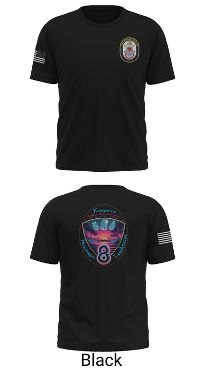 USS Bougainville CPO 89131174 Short Sleeve Performance Shirt - 34